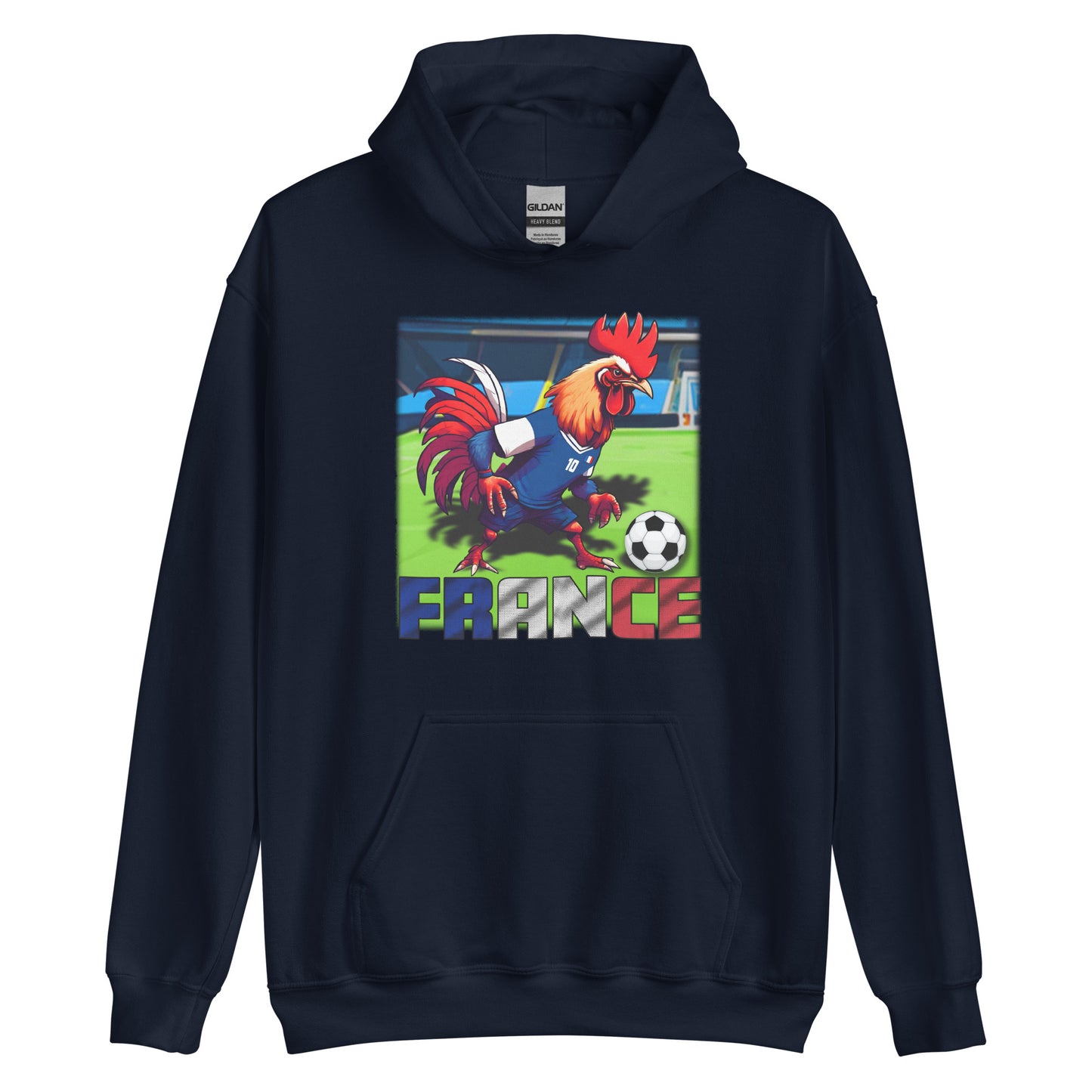 Frankreich EM Fußball Trikot Alternative Unisex-Kapuzenpullover