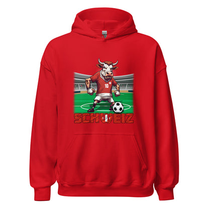 Sweat à capuche unisexe, maillot de football du Championnat d'Europe de Suisse