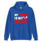 Unisex-Kapuzenpullover "My family is my world"