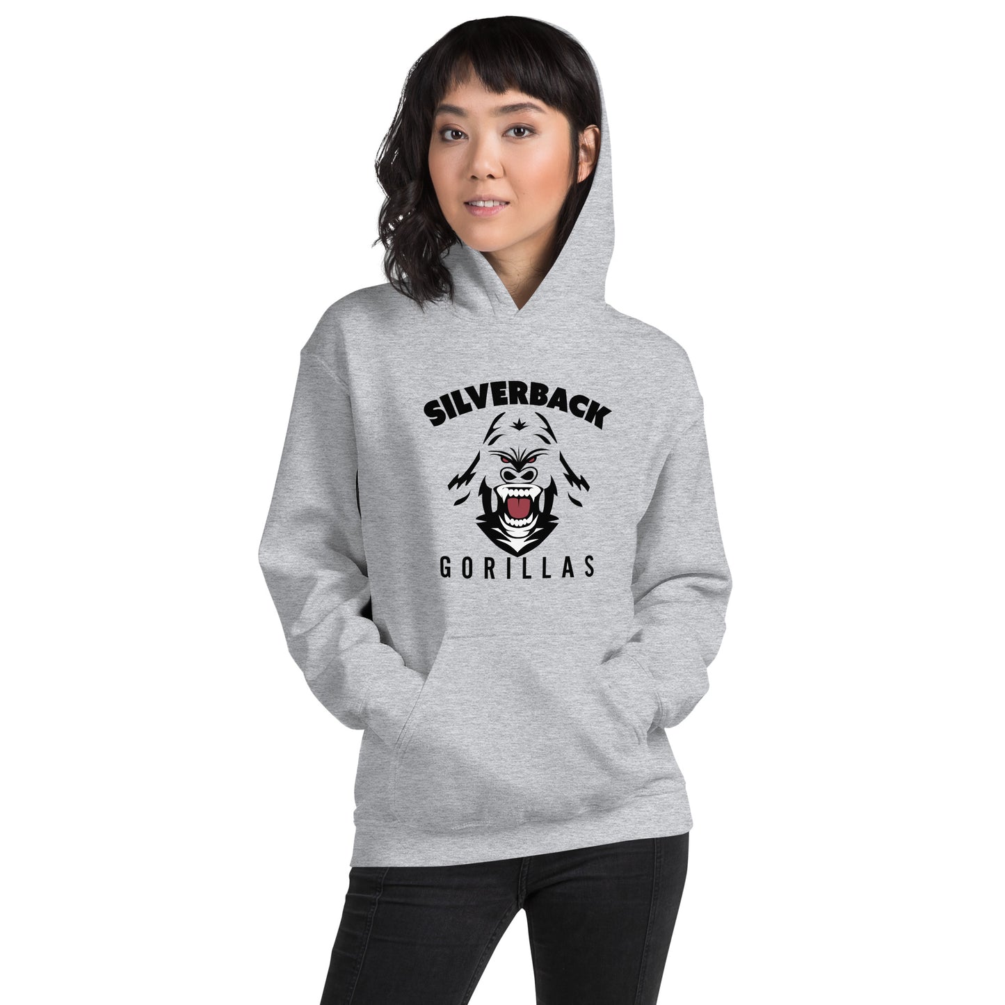 Unisex-Kapuzenpullover "Silverback Gorillas"