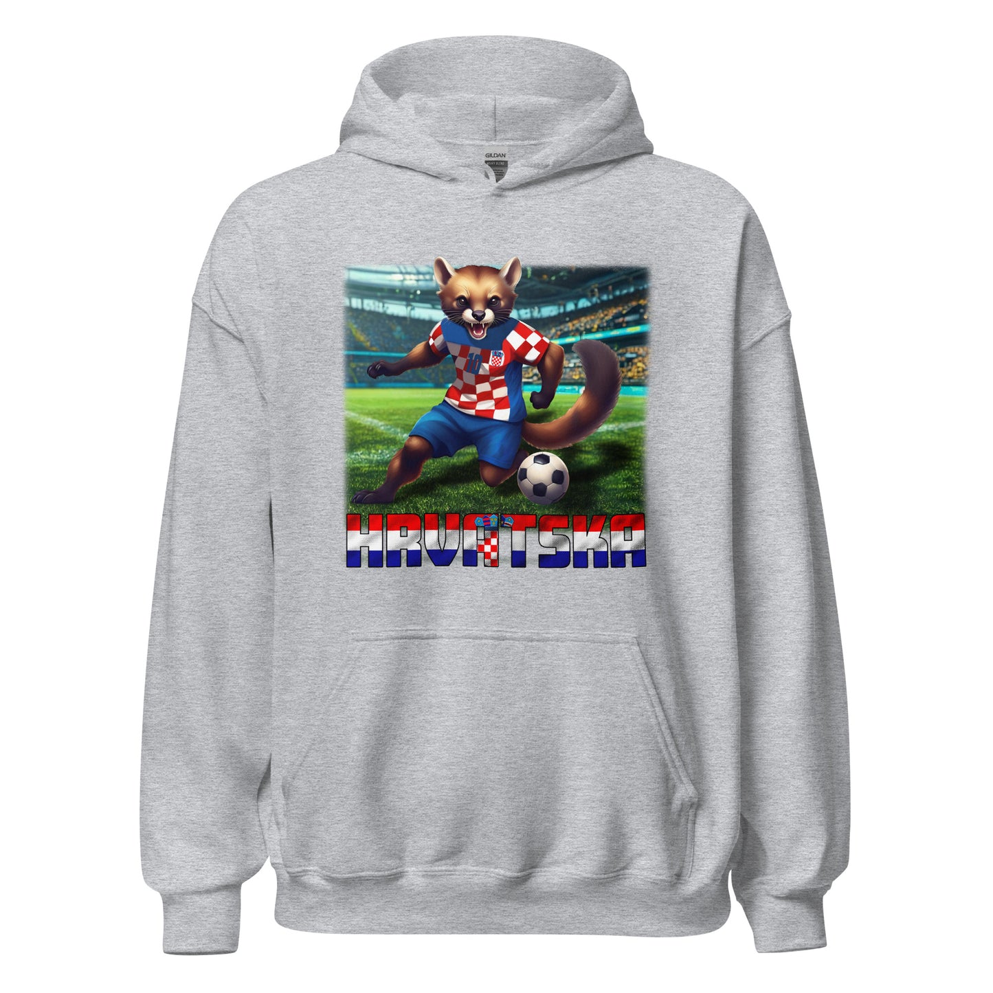 Kroatien EM Fußball Trikot Alternative Unisex-Kapuzenpullover