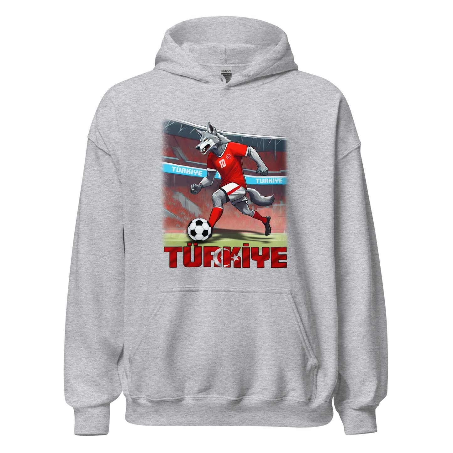 Türkei EM Fußball Trikot Alternative Unisex-Kapuzenpullover