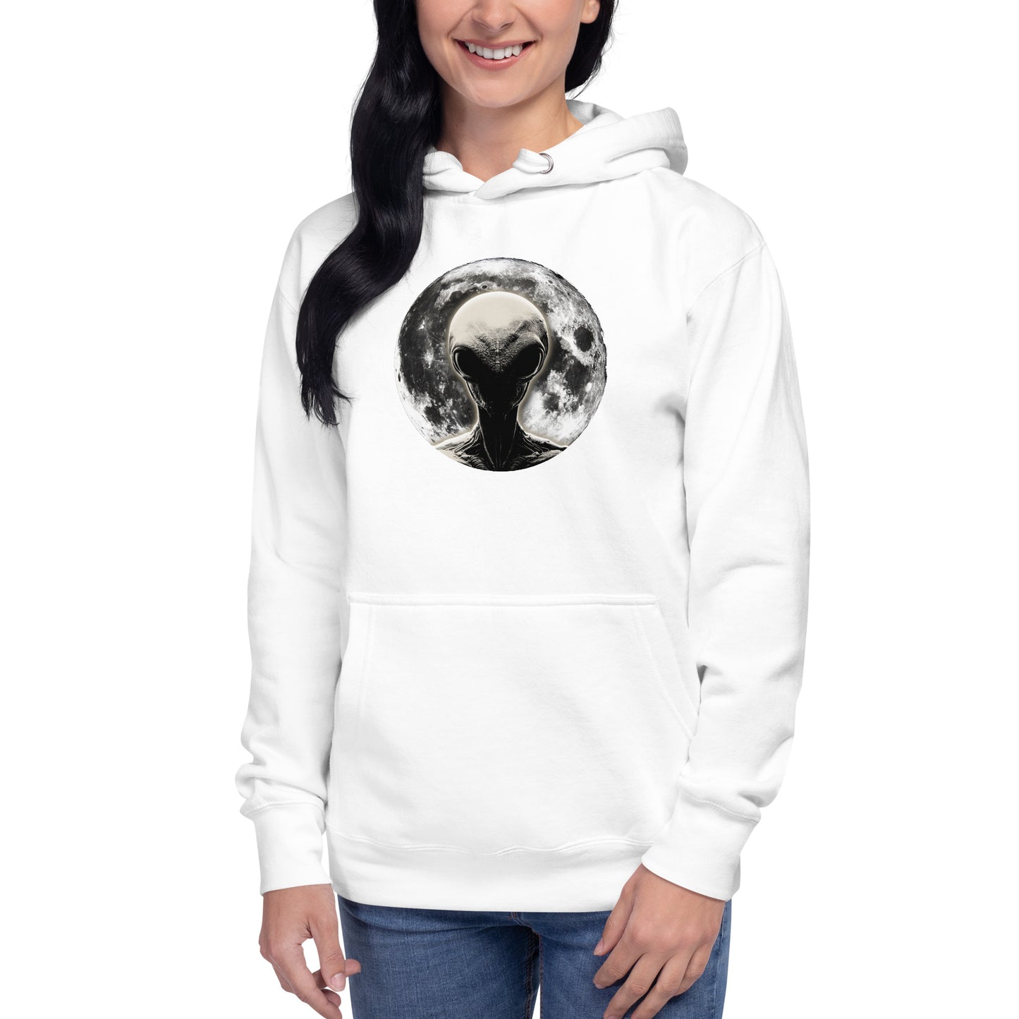 Alien Moon Unisex-Kapuzenpullover