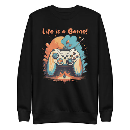 Unisex-Premium-Pullover Live is a Game