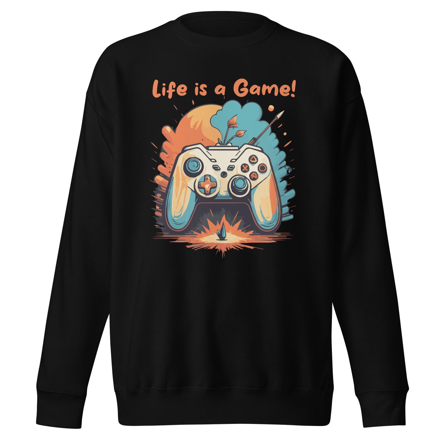 Unisex-Premium-Pullover Live is a Game