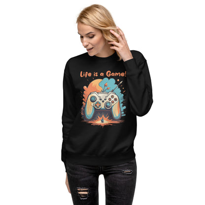 Unisex-Premium-Pullover Live is a Game