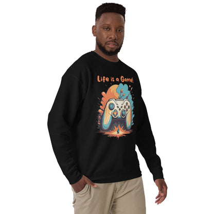 Unisex-Premium-Pullover Live is a Game