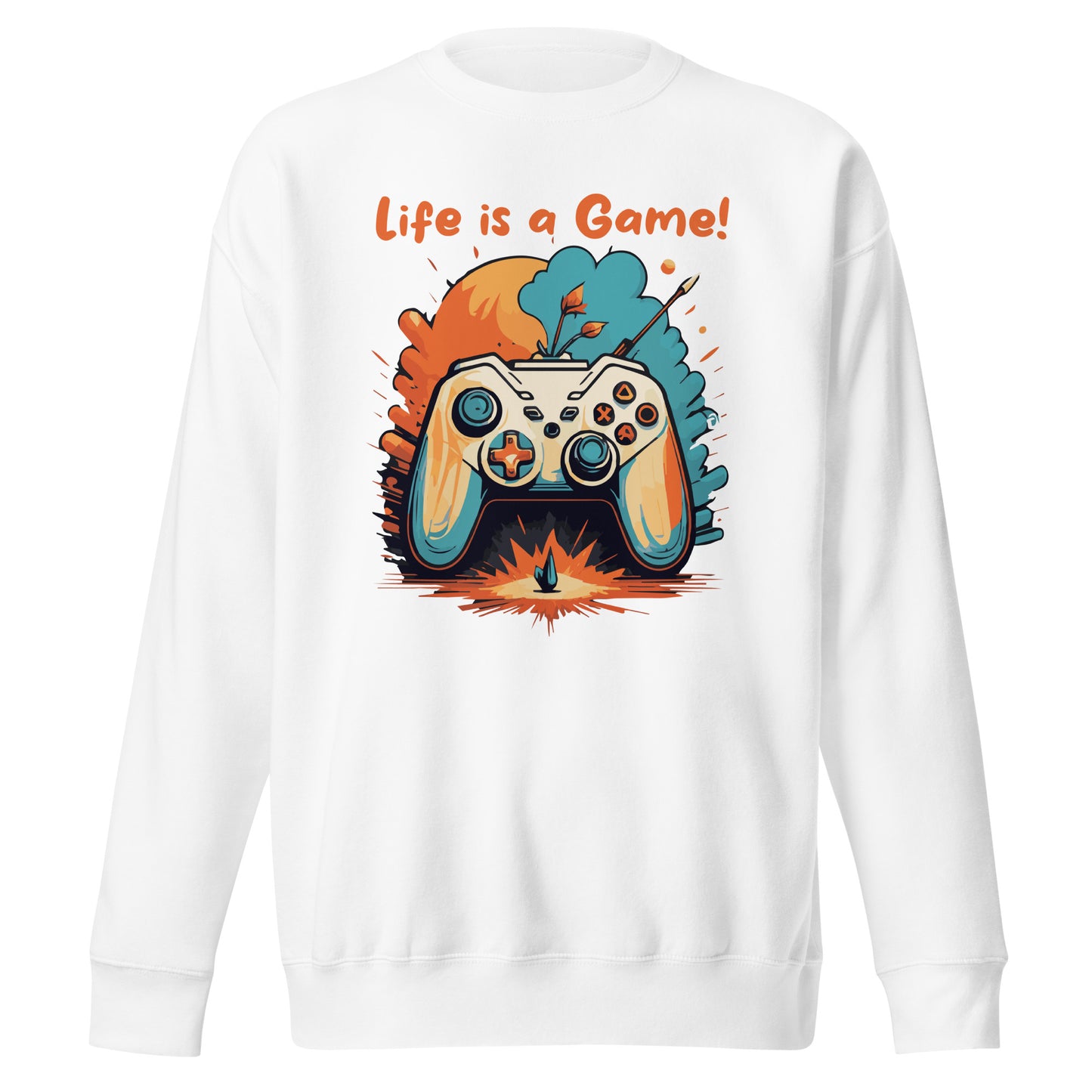 Unisex-Premium-Pullover Live is a Game