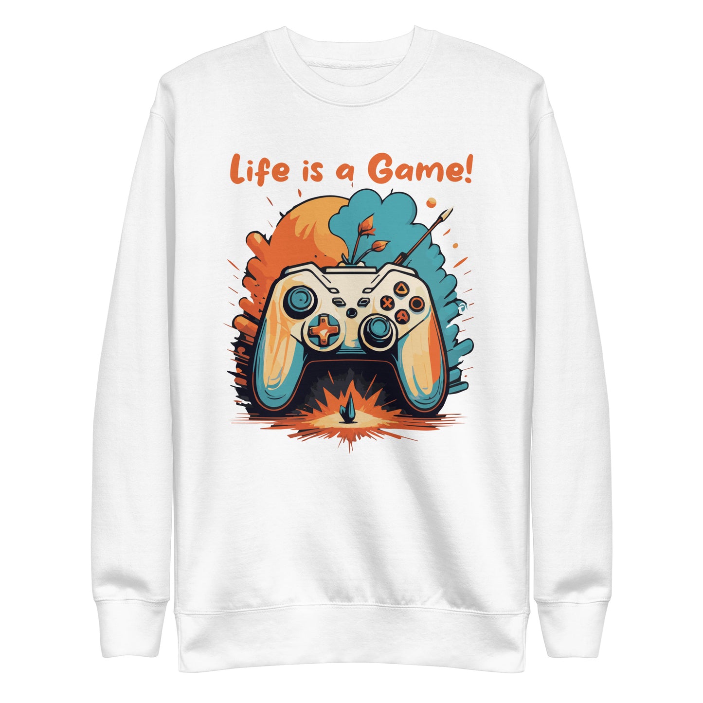 Unisex-Premium-Pullover Live is a Game