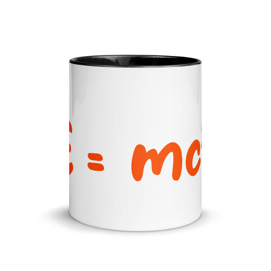 Tasse mit farbiger Innenseite "E=mc²"