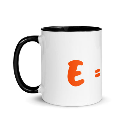 Tasse mit farbiger Innenseite "E=mc²"