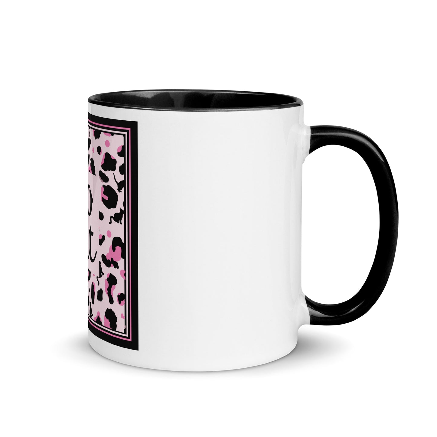 Tasse mit farbiger Innenseite Leopard Design "Leo Cat"