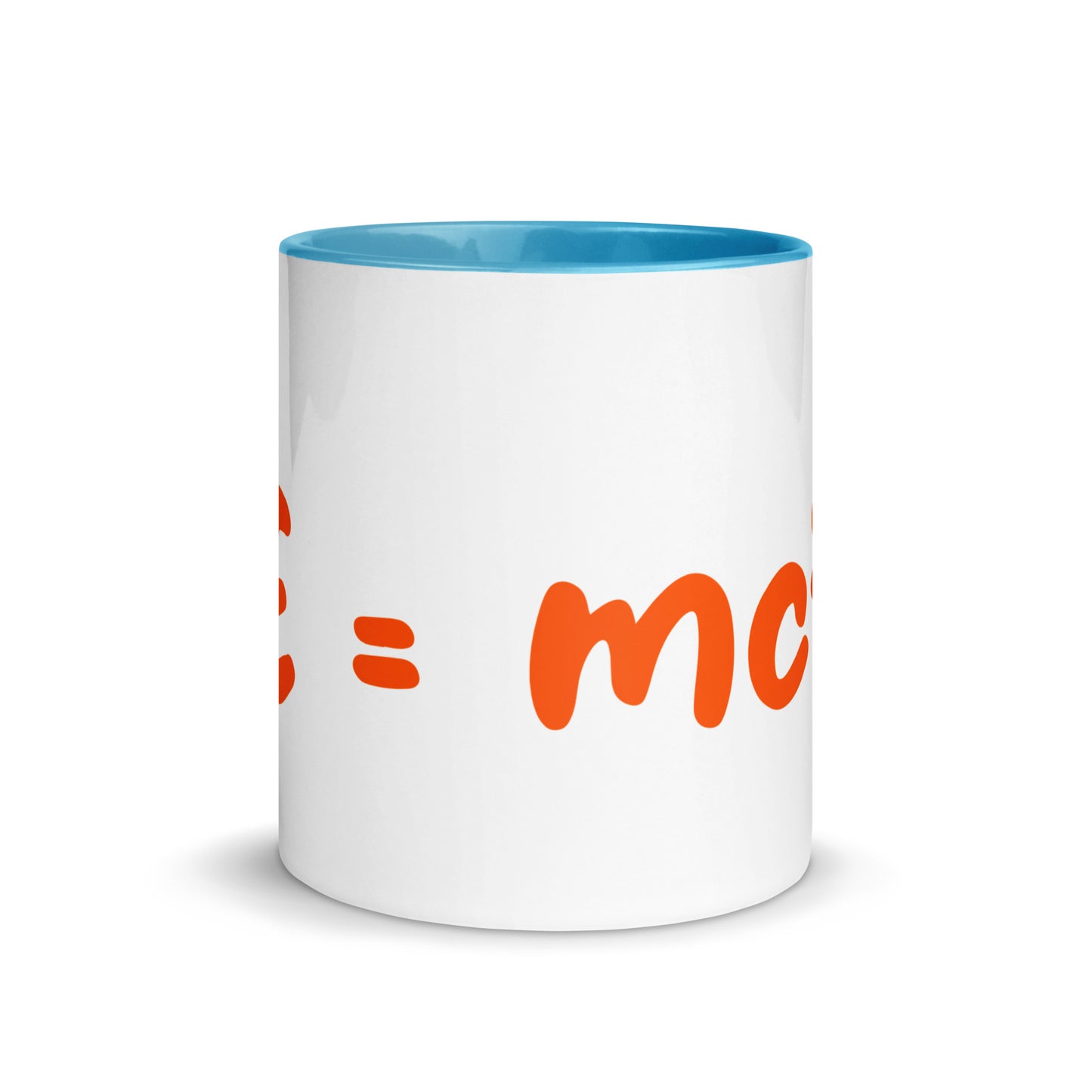 Tasse mit farbiger Innenseite "E=mc²"