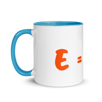 Tasse mit farbiger Innenseite "E=mc²"