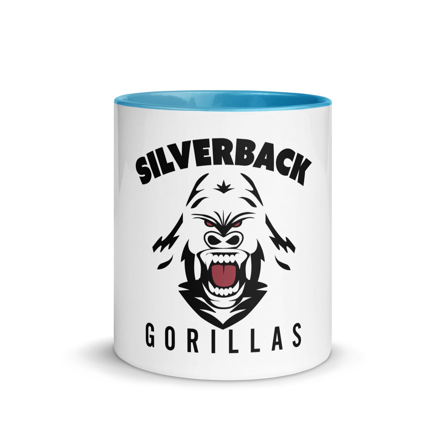 Tasse mit farbiger Innenseite "Silverback Gorillas"