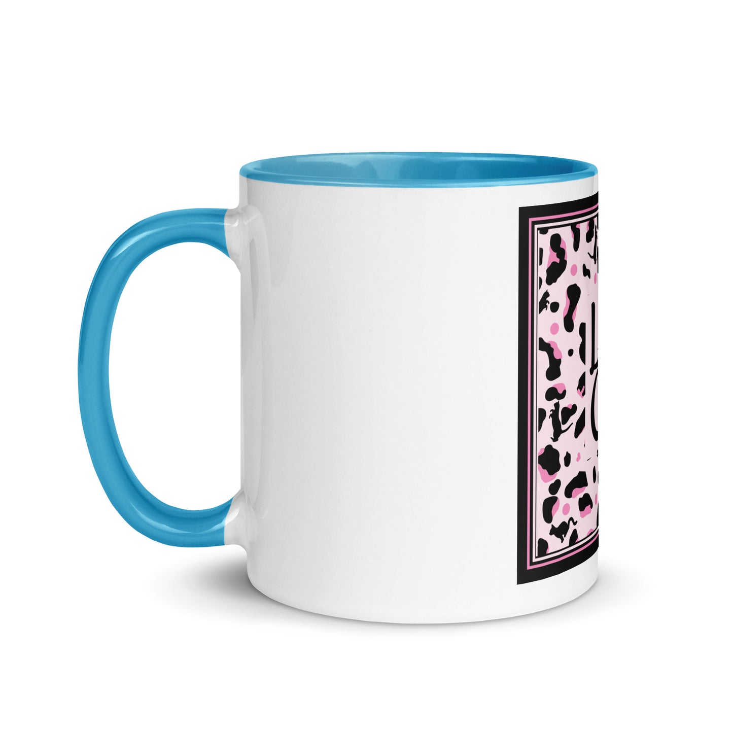 Tasse mit farbiger Innenseite Leopard Design "Leo Cat"