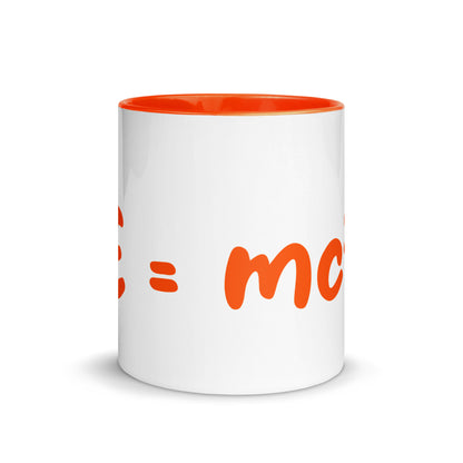 Tasse mit farbiger Innenseite "E=mc²"