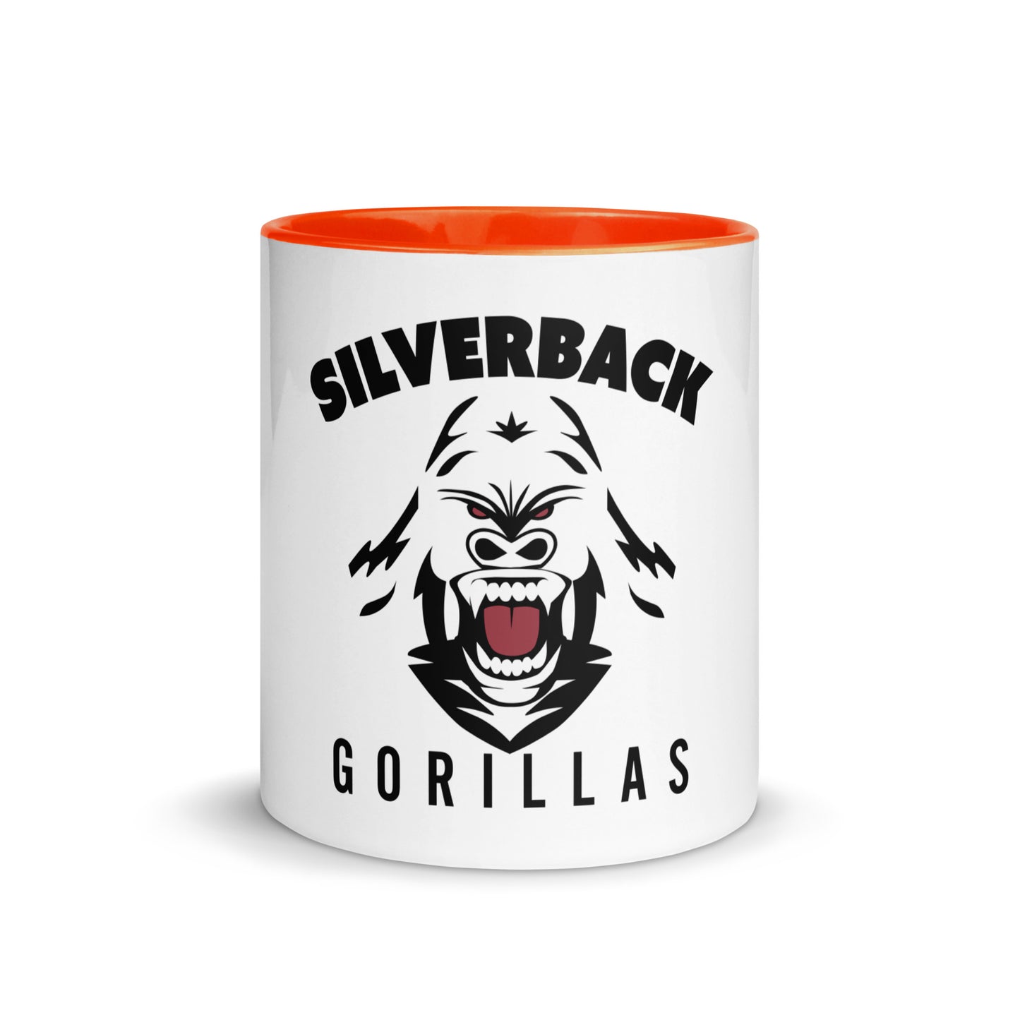 Tasse mit farbiger Innenseite "Silverback Gorillas"