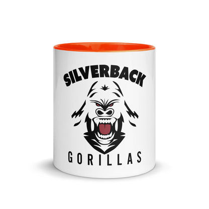 Tasse mit farbiger Innenseite "Silverback Gorillas"