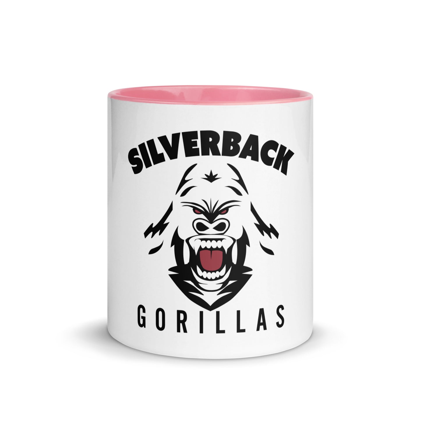 Tasse mit farbiger Innenseite "Silverback Gorillas"