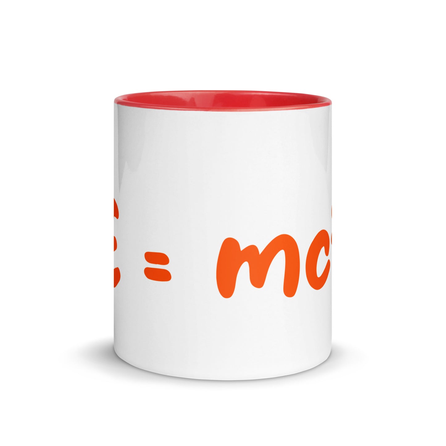 Tasse mit farbiger Innenseite "E=mc²"