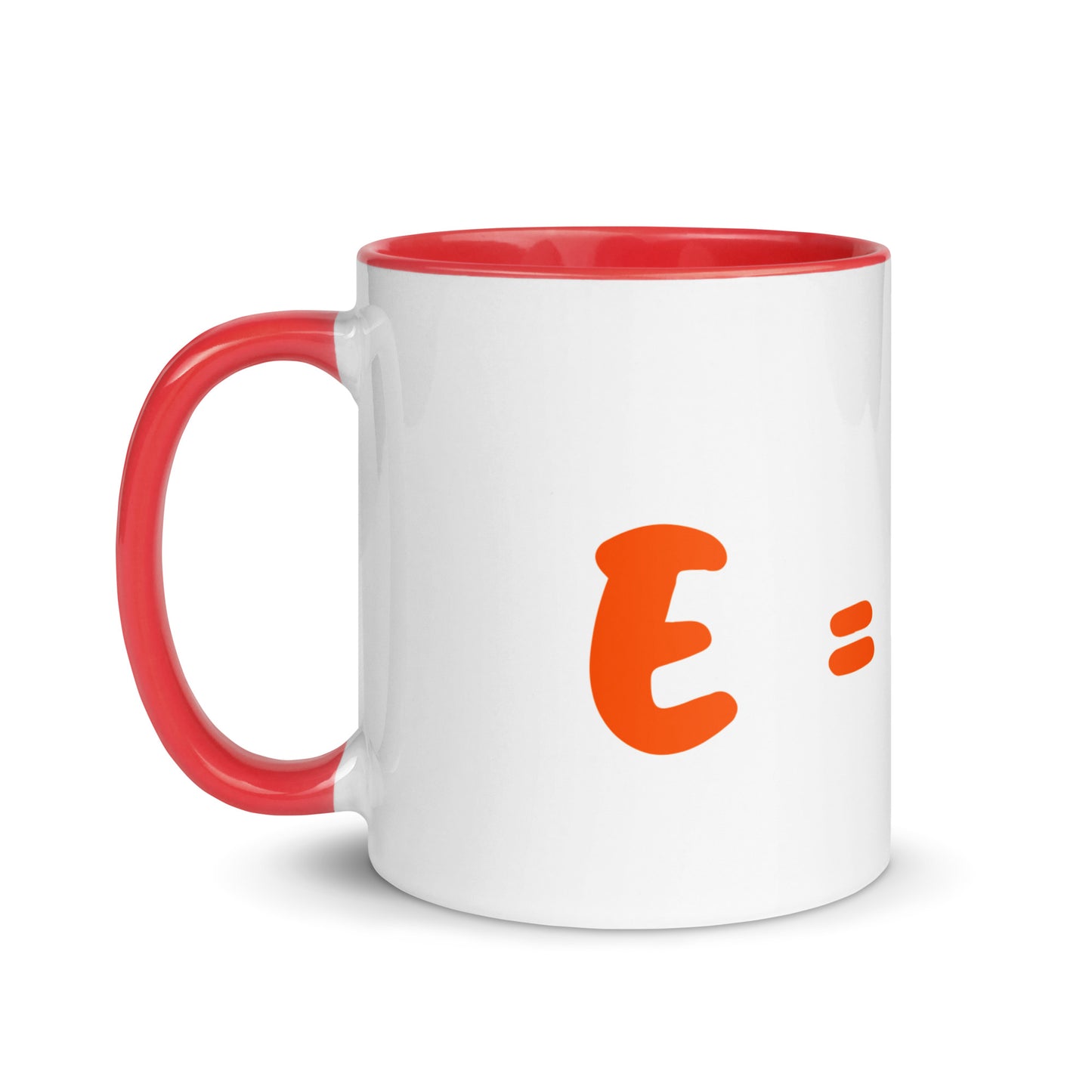 Tasse mit farbiger Innenseite "E=mc²"