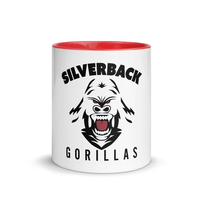 Tasse mit farbiger Innenseite "Silverback Gorillas"