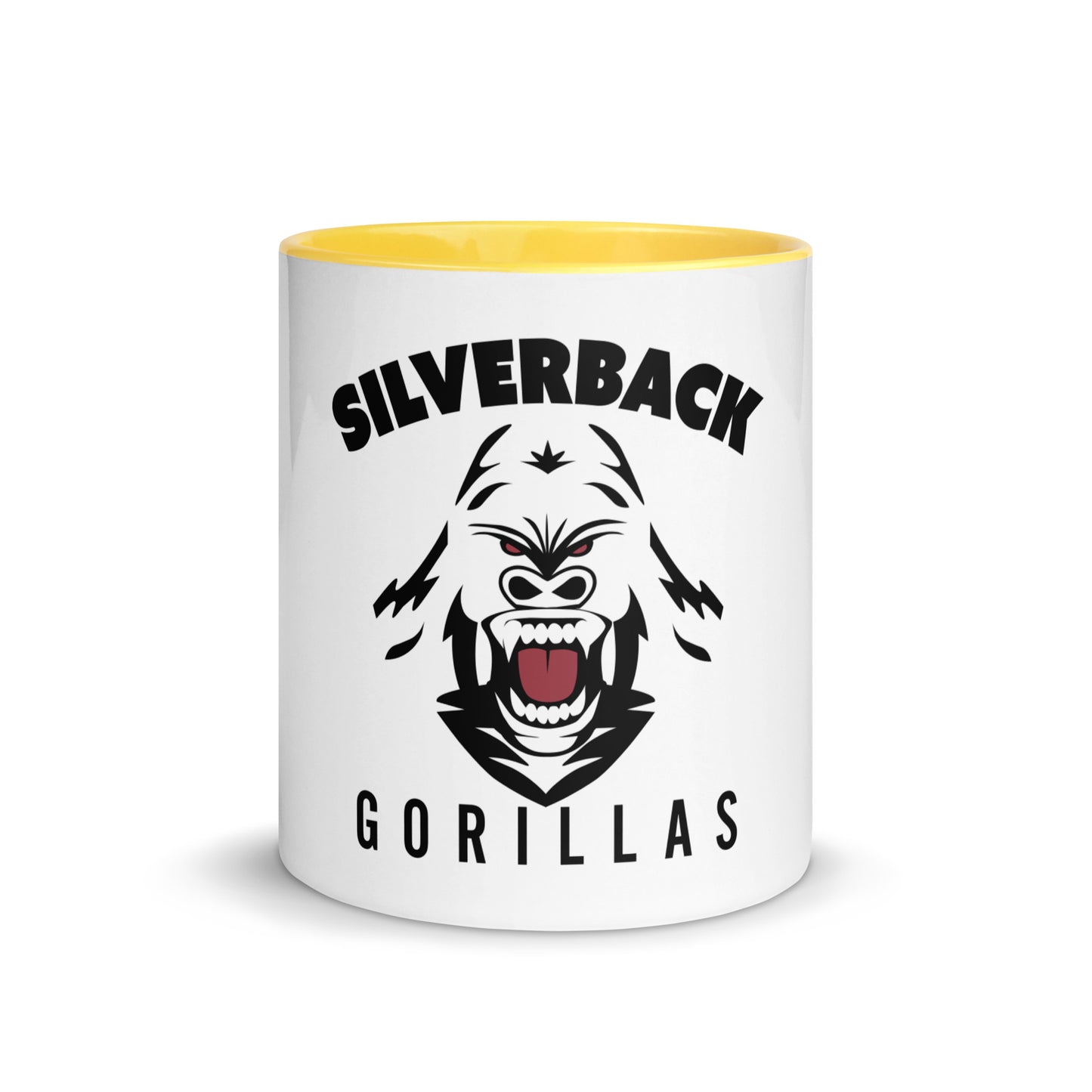 Tasse mit farbiger Innenseite "Silverback Gorillas"