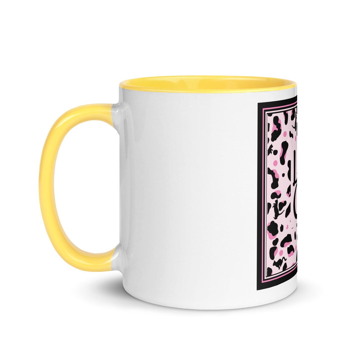 Tasse mit farbiger Innenseite Leopard Design "Leo Cat"