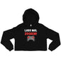 Crop-Hoodie "Lass mal zocken!"