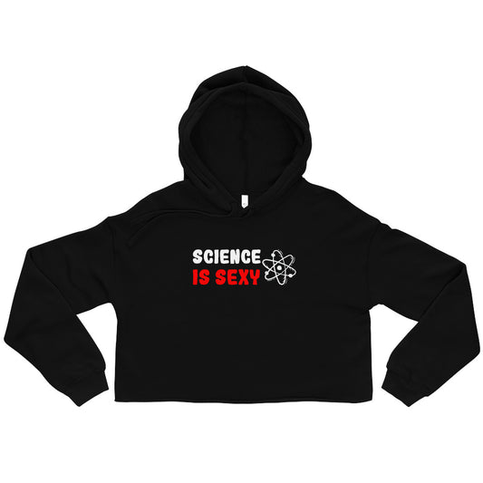 Crop-Hoodie "Science is sexy"