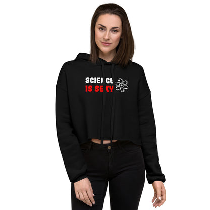 Crop-Hoodie "Science is sexy"