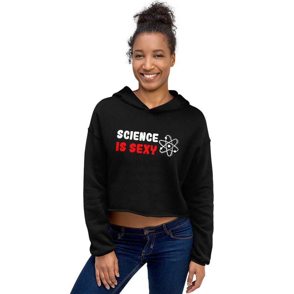 Crop-Hoodie "Science is sexy"