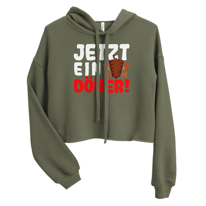 Crop-Hoodie "Jetzt ein Döner!"