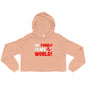 Crop-Hoodie "My family is my world!"