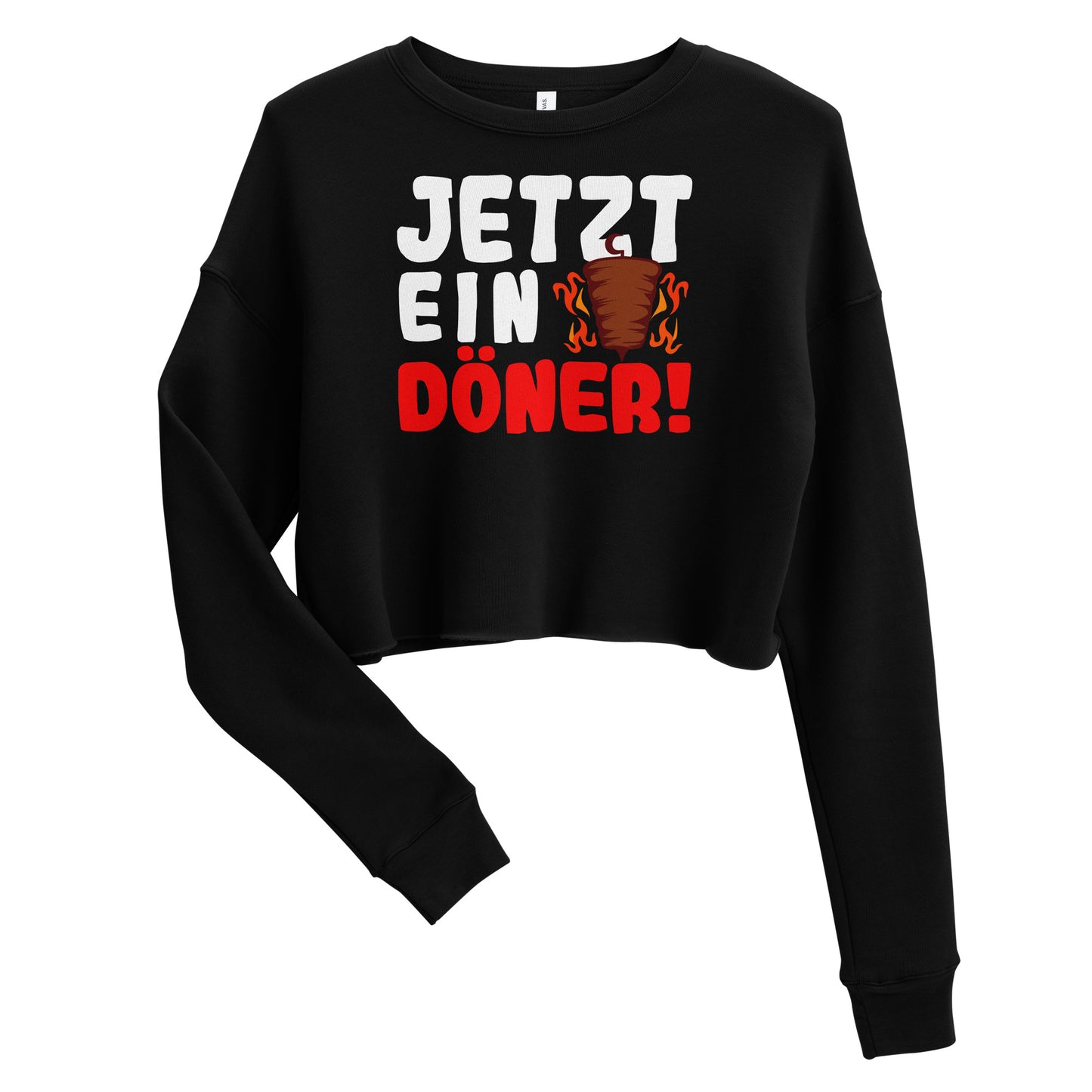 Crop-Pullover "Jetzt ein Döner!"