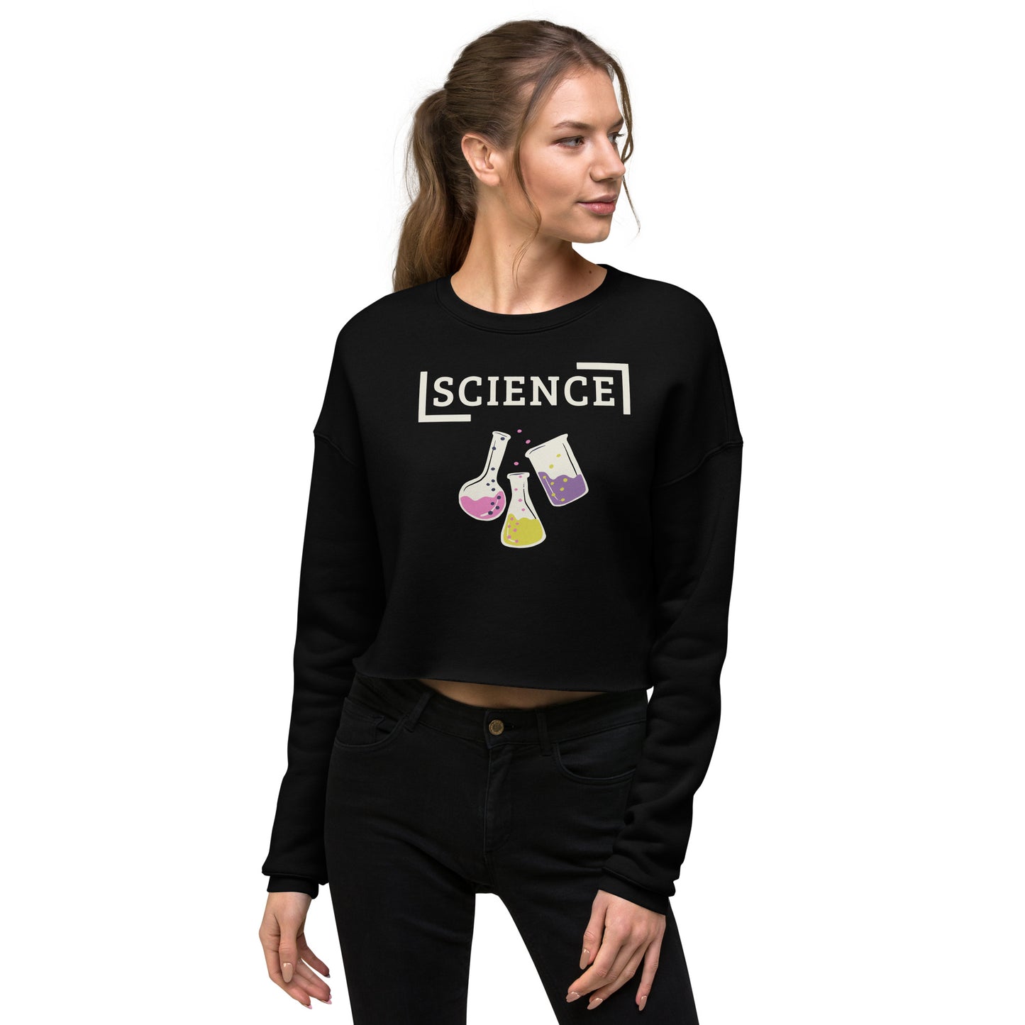 Crop-Pullover "Science"