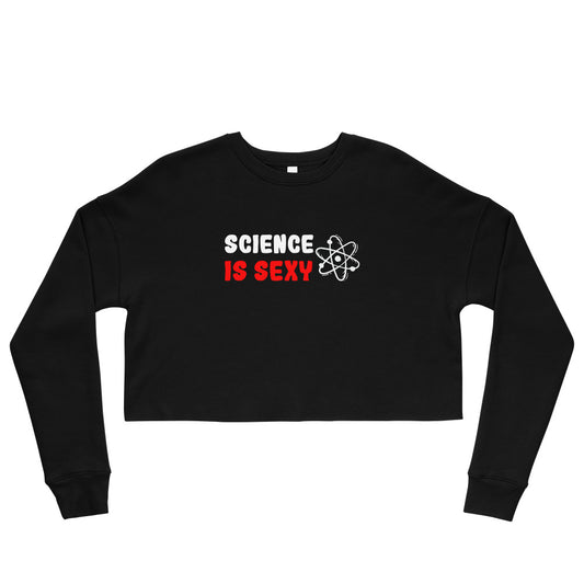 Crop-Pullover "Science is sexy"