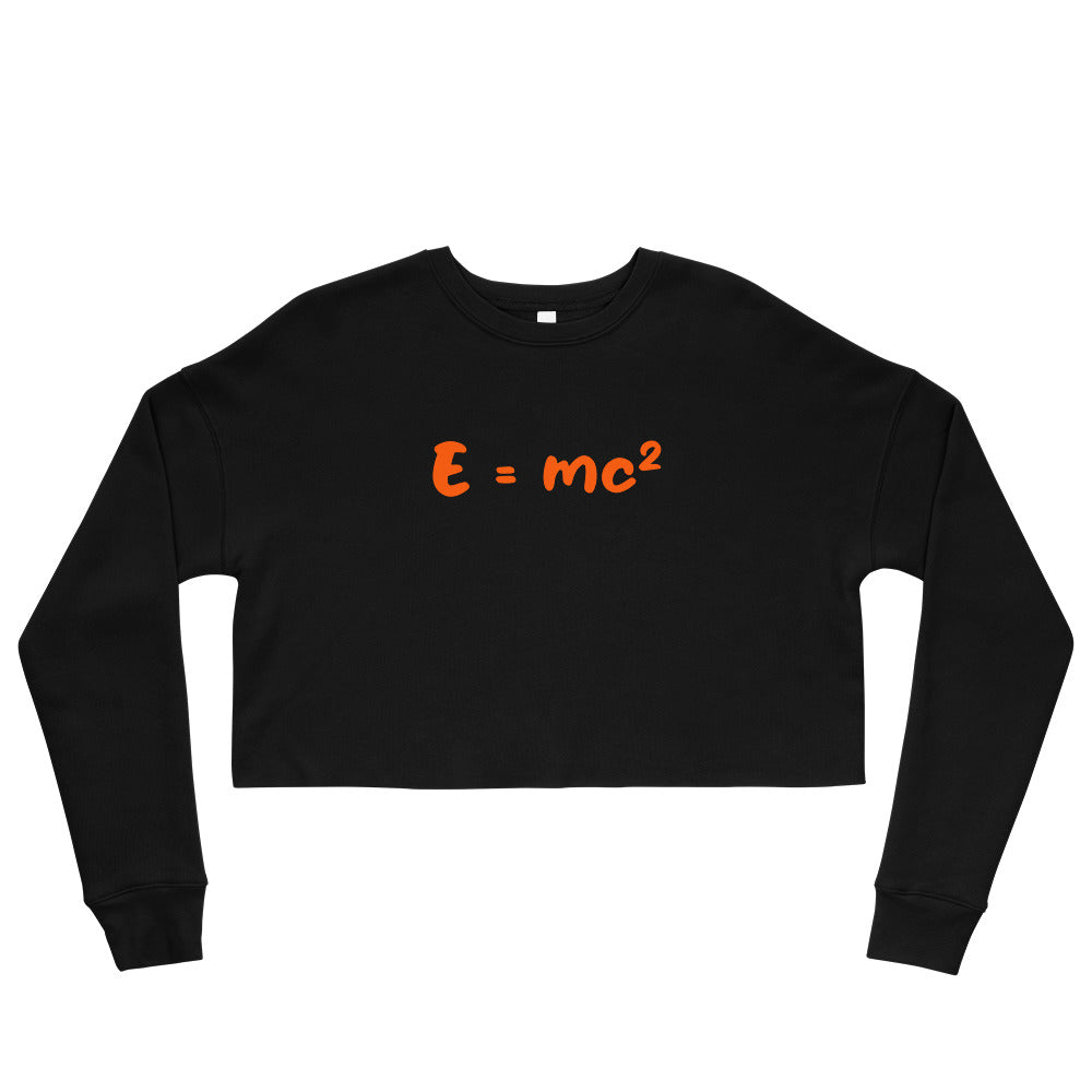 Crop-Pullover "E=mc²"