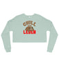 Crop-Pullover "Chill dein Leben"