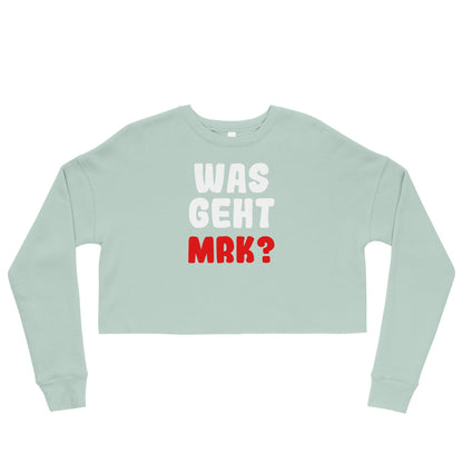 Crop-Pullover "Was geht mrk?"