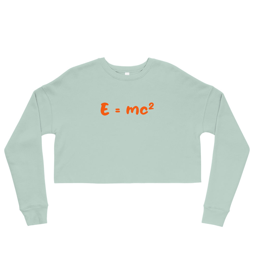 Crop-Pullover "E=mc²"