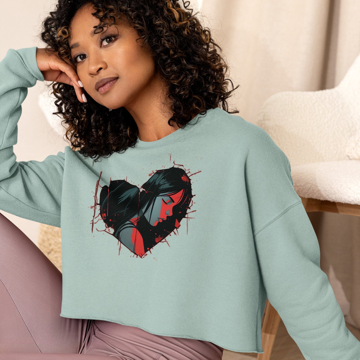 Heartbreak Crop Sweatshirt