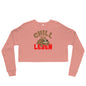 Crop-Pullover "Chill dein Leben"