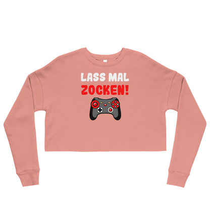 Crop-Pullover "Lass mal zocken!"