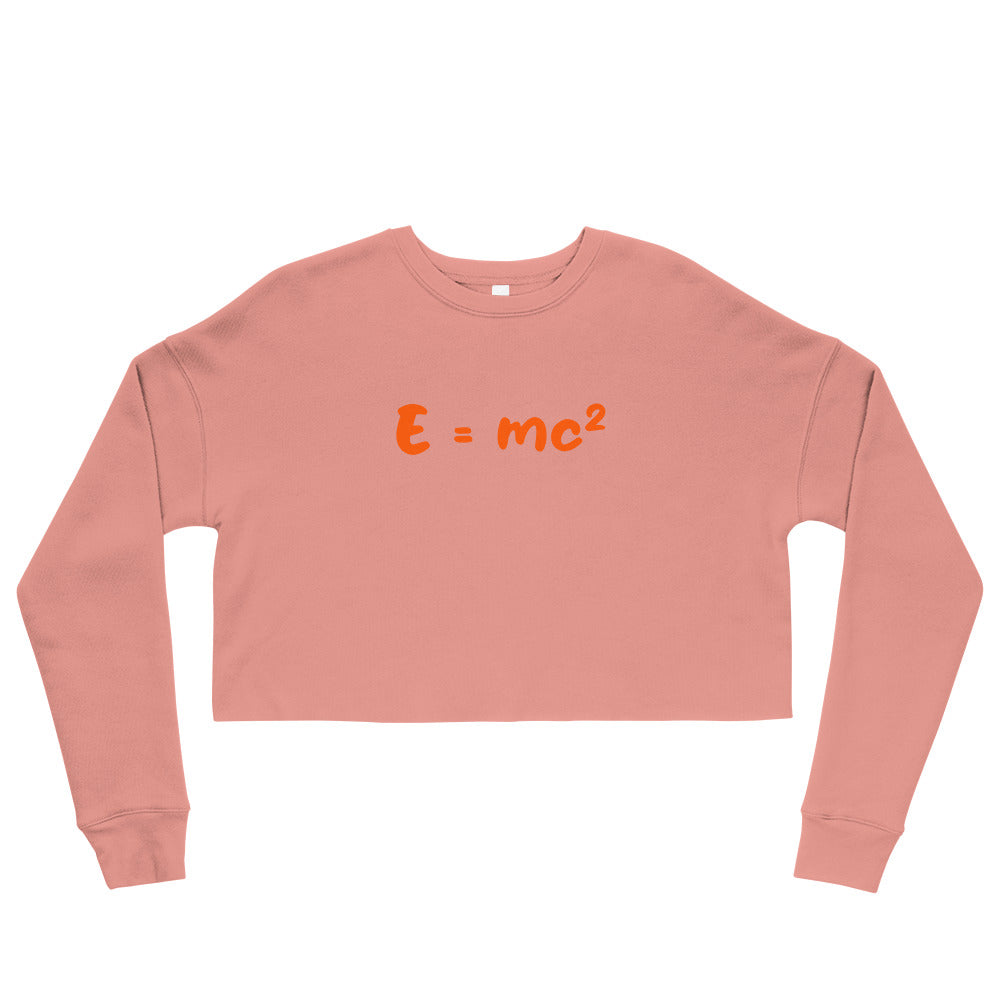 Crop-Pullover "E=mc²"