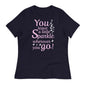 Lockeres Damen-T-Shirt "You leave a little Sparkle wherever you go!"