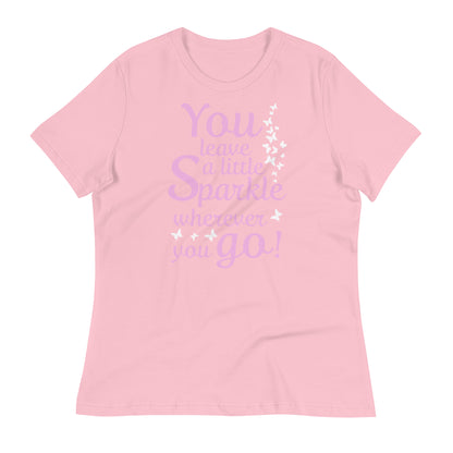 Lockeres Damen-T-Shirt "You leave a little Sparkle wherever you go!"