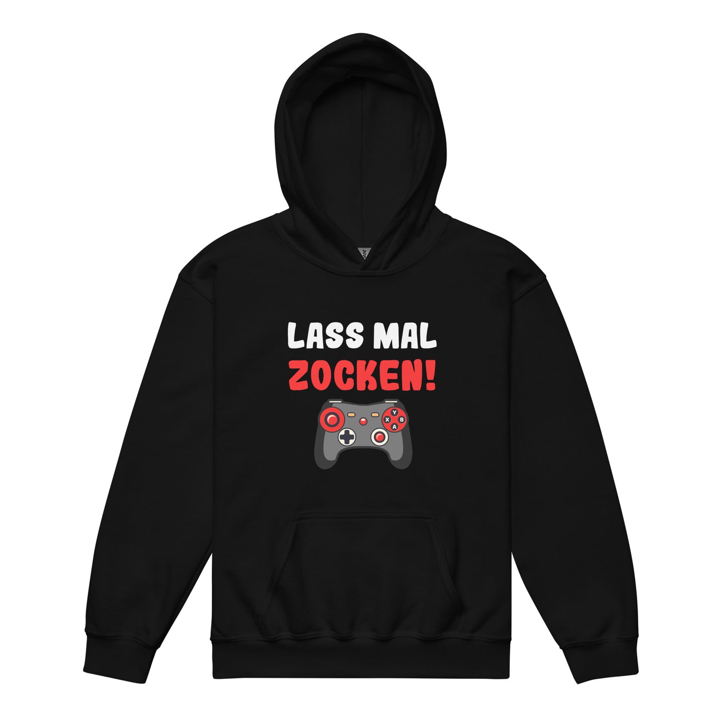 Heavy-Blend Hoodie für Jugendliche "Lass mal zocken!"