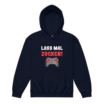 Heavy-Blend Hoodie für Jugendliche "Lass mal zocken!"